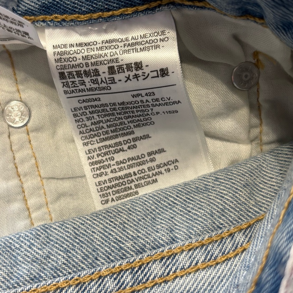 Levi’s 501 Distressed Denim Shorts - Picture 9 of 13